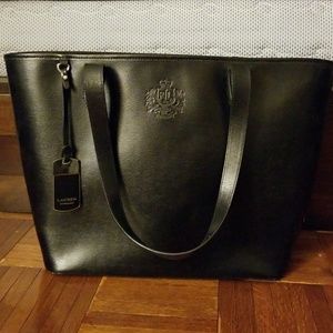 Ralph Lauren genuine leather tote bag